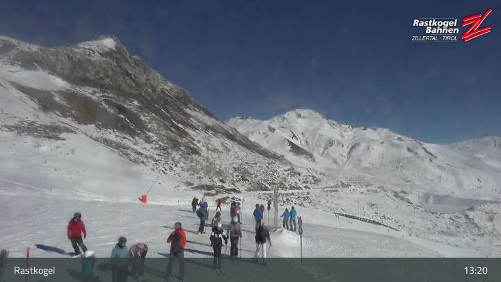 Archiv Foto Webcam Rastkogel, Tuxer Alpen