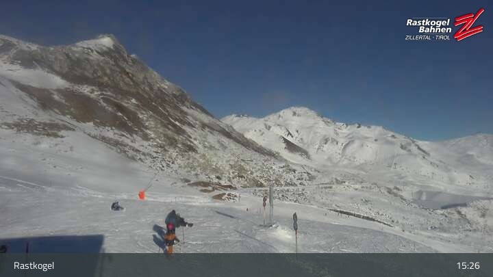 Archiv Foto Webcam Rastkogel, Tuxer Alpen