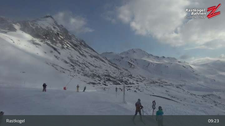 Archiv Foto Webcam Rastkogel, Tuxer Alpen