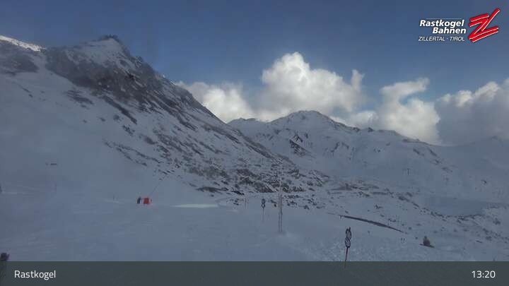 Archiv Foto Webcam Rastkogel, Tuxer Alpen