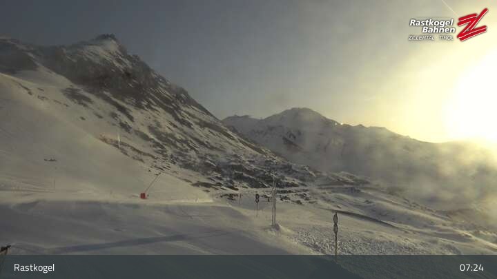 Archiv Foto Webcam Rastkogel, Tuxer Alpen