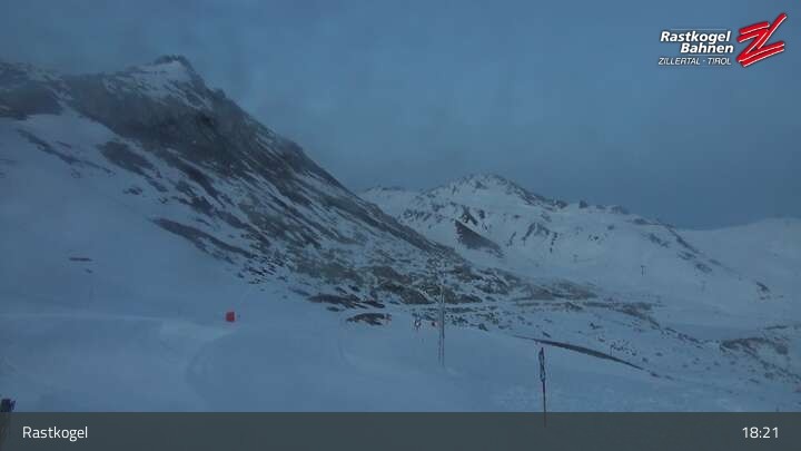 Archiv Foto Webcam Rastkogel, Tuxer Alpen