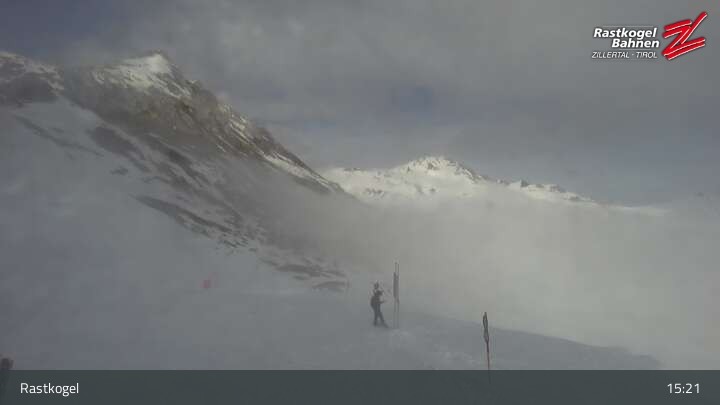 Archiv Foto Webcam Rastkogel, Tuxer Alpen