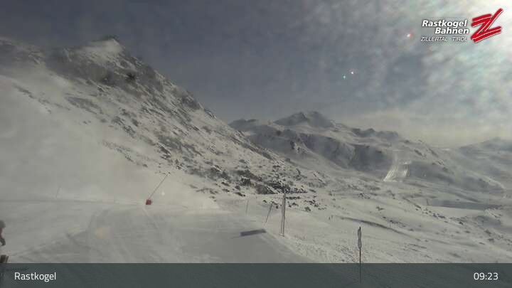Archived image Webcam Rastkogel mountain, Tux Alps