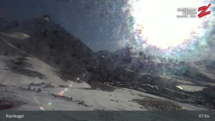Archived image Webcam Rastkogel mountain, Tux Alps