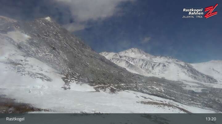 Archiv Foto Webcam Rastkogel, Tuxer Alpen