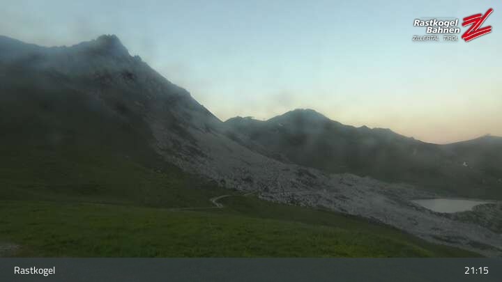 Archiv Foto Webcam Rastkogel, Tuxer Alpen