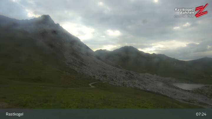 Archiv Foto Webcam Rastkogel, Tuxer Alpen
