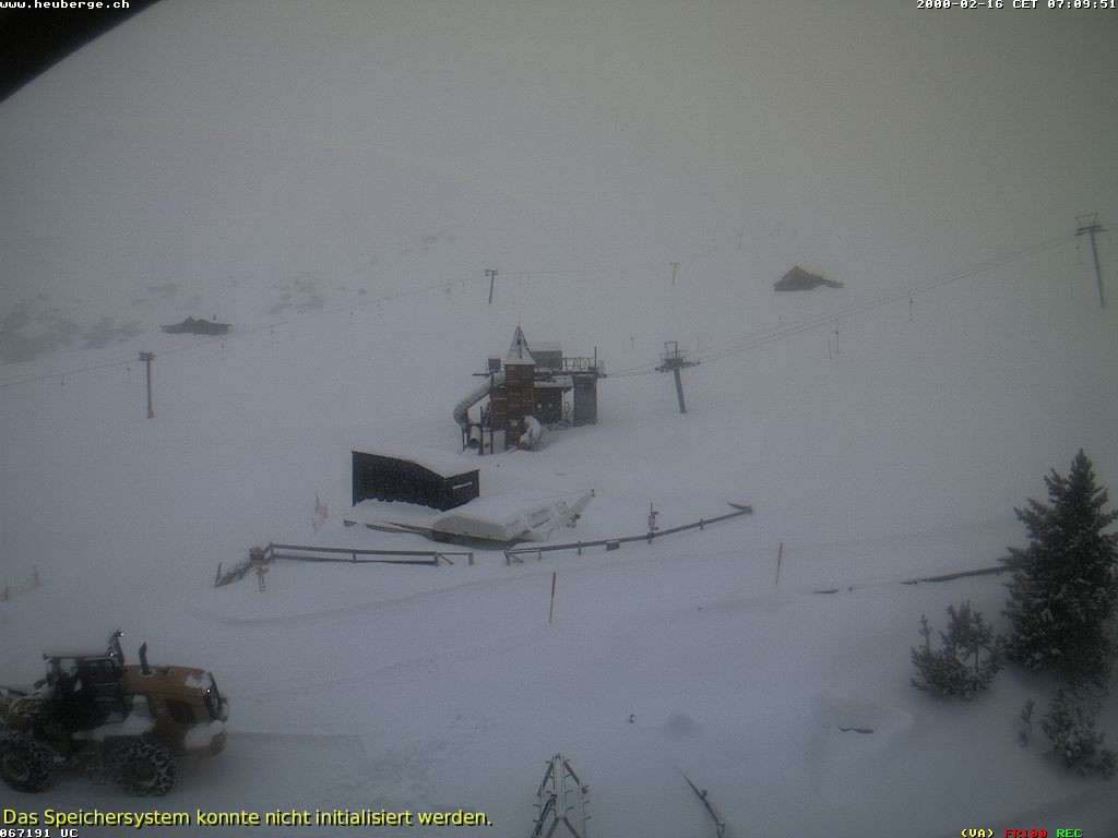 Archiv Foto Webcam Berghaus Arflina / Heuberge