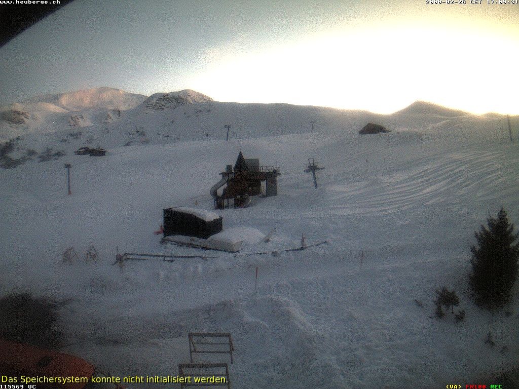 Archiv Foto Webcam Berghaus Arflina / Heuberge