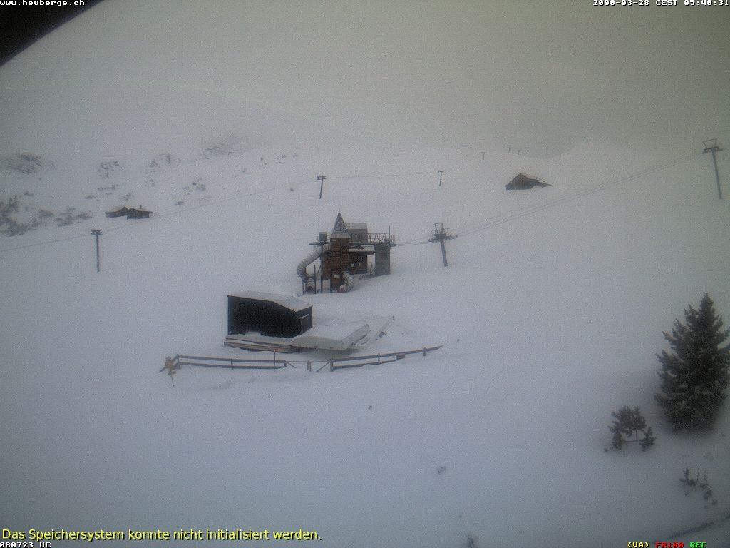 Archiv Foto Webcam Berghaus Arflina / Heuberge