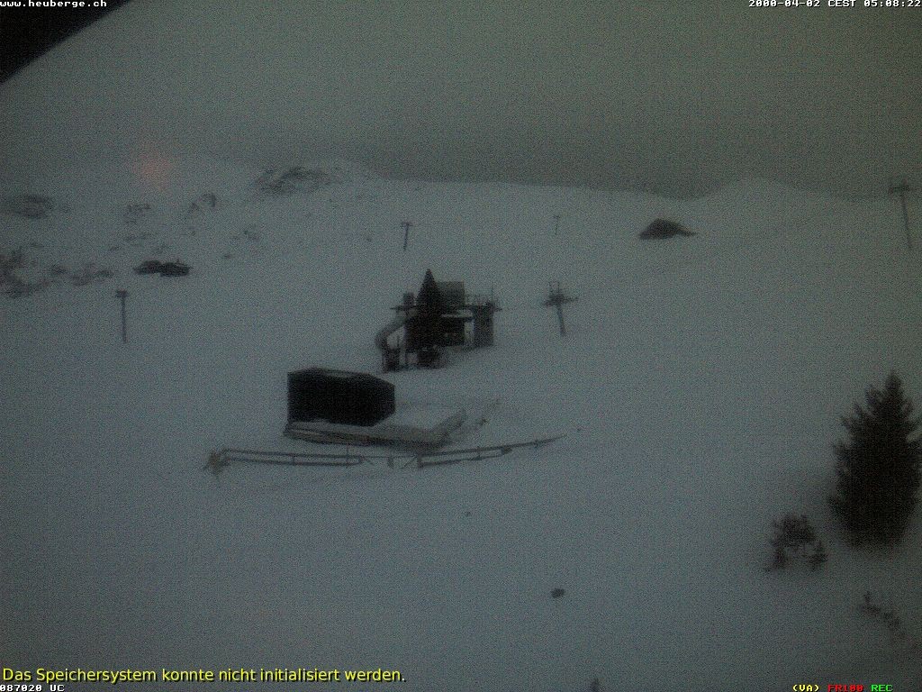 Archiv Foto Webcam Berghaus Arflina / Heuberge