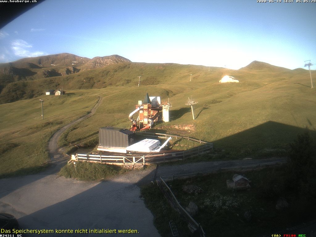 Archiv Foto Webcam Berghaus Arflina / Heuberge