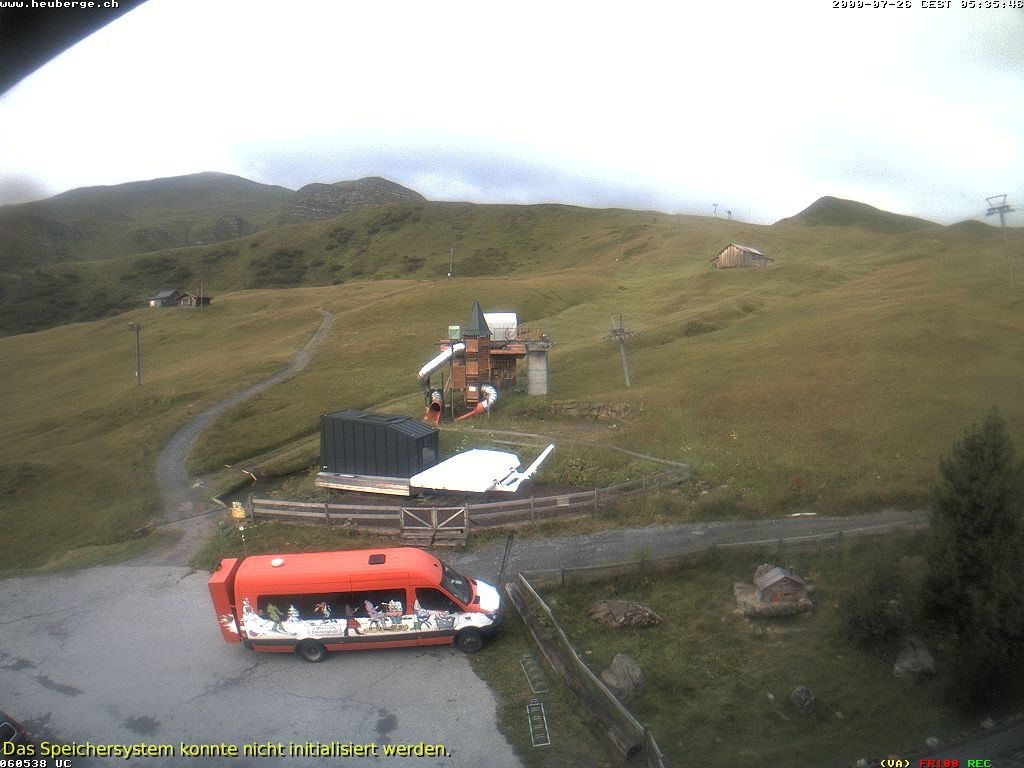 Archiv Foto Webcam Berghaus Arflina / Heuberge