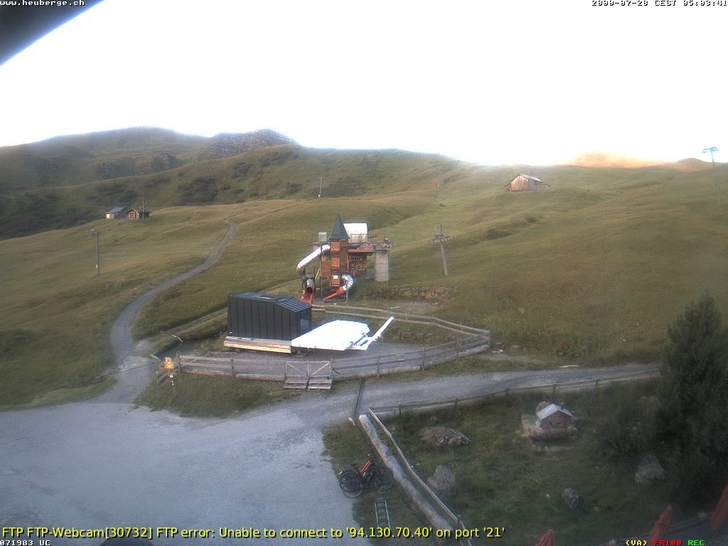 Archiv Foto Webcam Berghaus Arflina / Heuberge