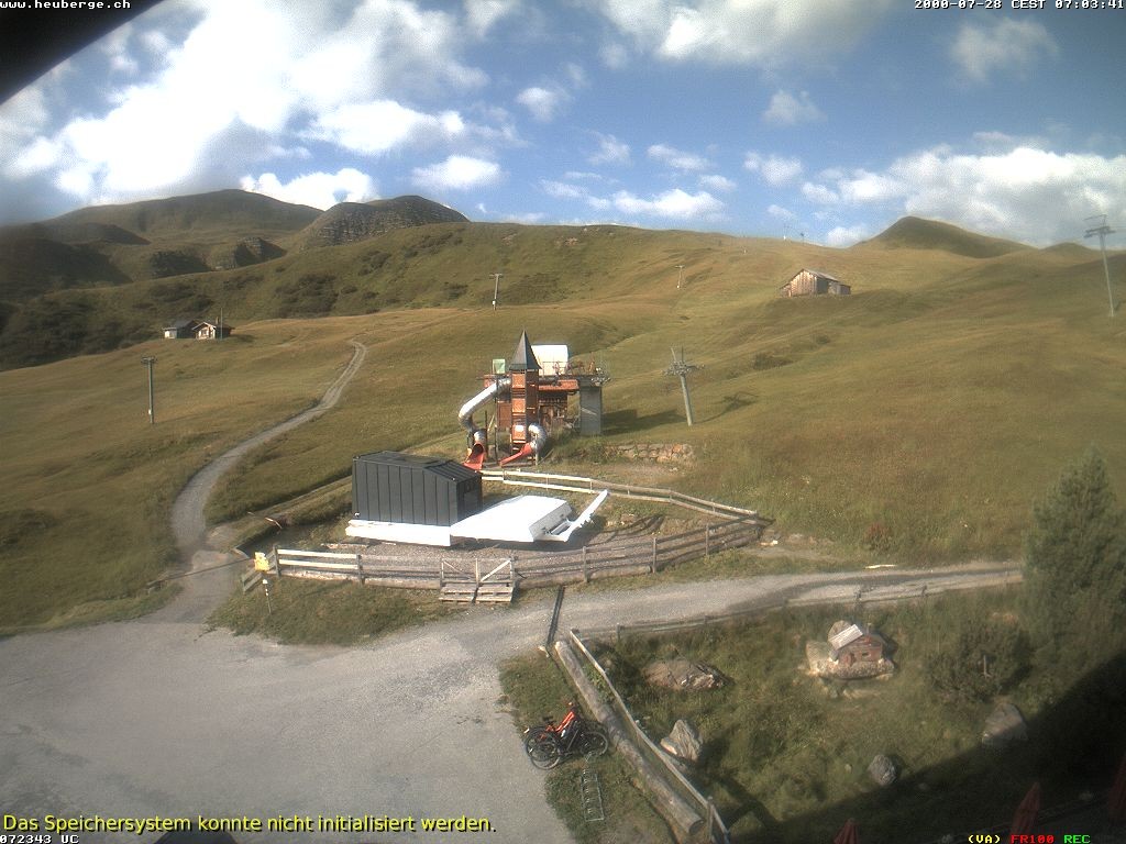 Archiv Foto Webcam Berghaus Arflina / Heuberge
