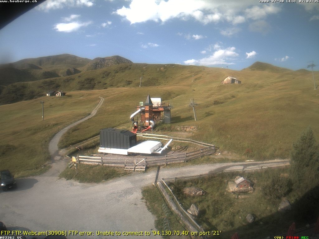 Archiv Foto Webcam Berghaus Arflina / Heuberge