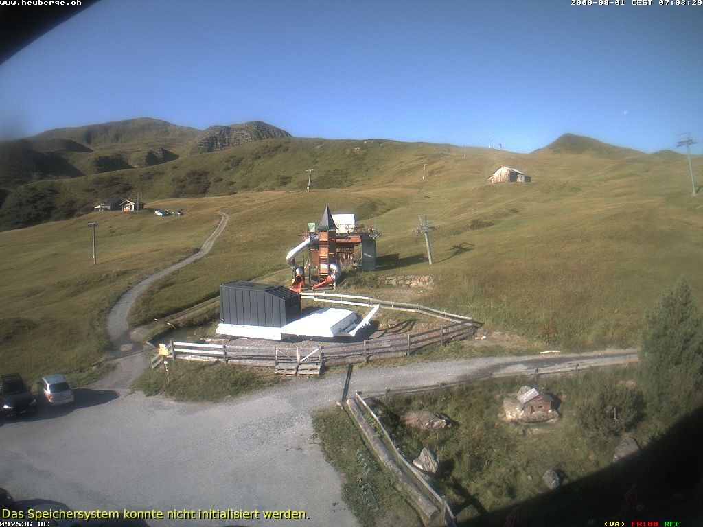 Archiv Foto Webcam Berghaus Arflina / Heuberge
