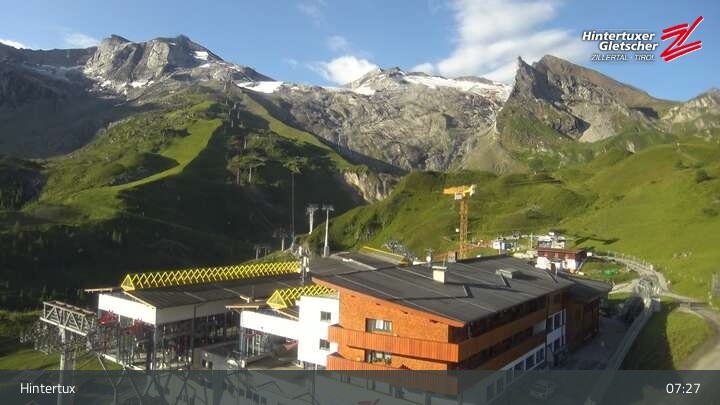 Archiv Foto Webcam Hintertuxer Gletscher: Sommerberg