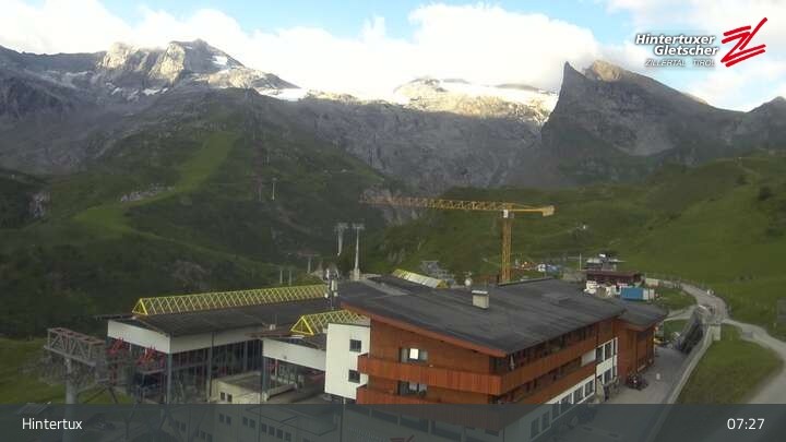 Archiv Foto Webcam Hintertuxer Gletscher: Sommerberg