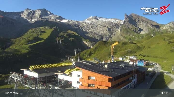 Archiv Foto Webcam Hintertuxer Gletscher: Sommerberg