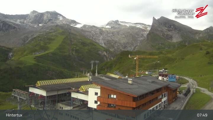 Archiv Foto Webcam Hintertuxer Gletscher: Sommerberg