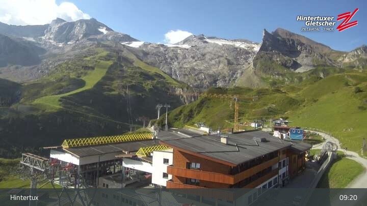 Archiv Foto Webcam Hintertuxer Gletscher: Sommerberg