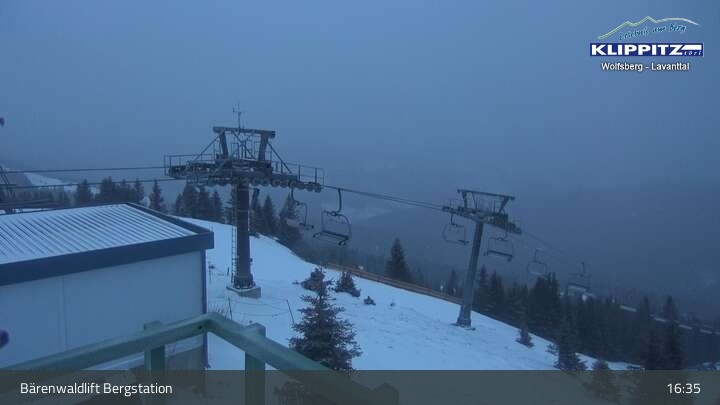 Archiv Foto Webcam Bärenwaldlift Bergstation in Klippitztörl