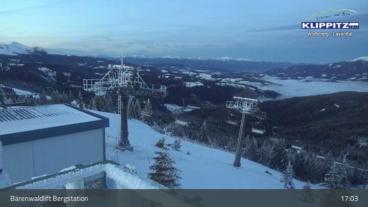 Archiv Foto Webcam Bärenwaldlift Bergstation in Klippitztörl