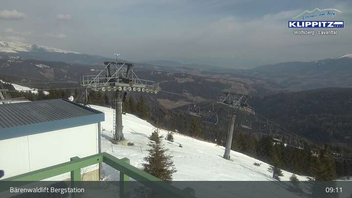 Archiv Foto Webcam Bärenwaldlift Bergstation in Klippitztörl