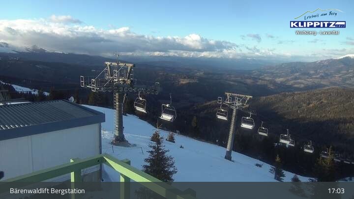 Archiv Foto Webcam Bärenwaldlift Bergstation in Klippitztörl