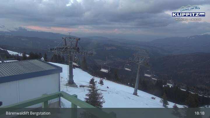 Archiv Foto Webcam Bärenwaldlift Bergstation in Klippitztörl