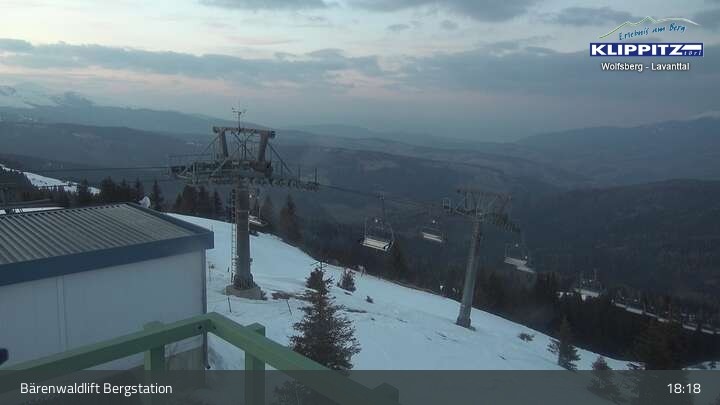 Archiv Foto Webcam Bärenwaldlift Bergstation in Klippitztörl