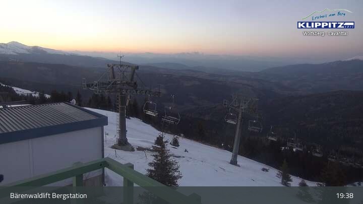 Archiv Foto Webcam Bärenwaldlift Bergstation in Klippitztörl
