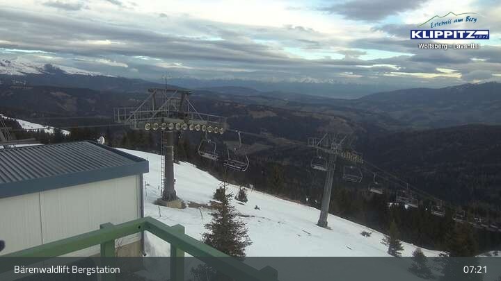 Archiv Foto Webcam Bärenwaldlift Bergstation in Klippitztörl