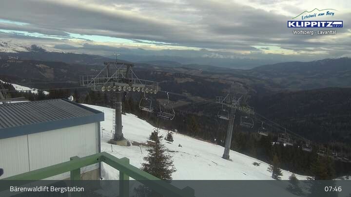Archiv Foto Webcam Bärenwaldlift Bergstation in Klippitztörl