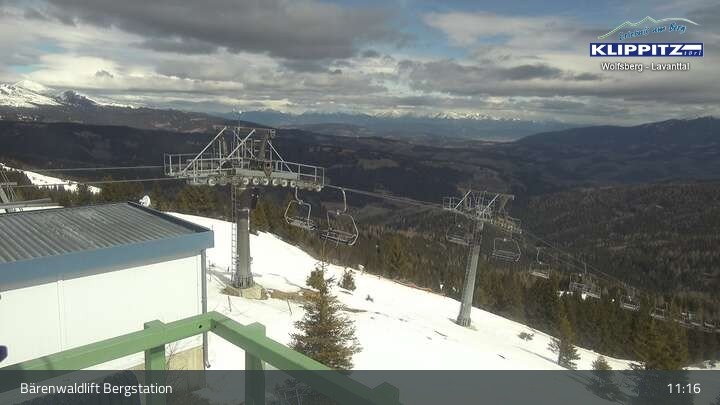 Archiv Foto Webcam Bärenwaldlift Bergstation in Klippitztörl