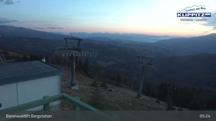 Archiv Foto Webcam Bärenwaldlift Bergstation in Klippitztörl