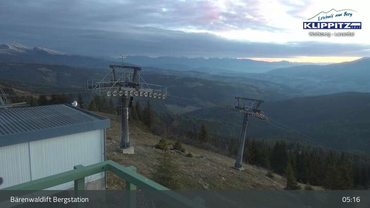 Archiv Foto Webcam Bärenwaldlift Bergstation in Klippitztörl