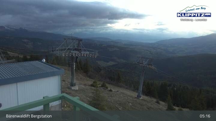 Archiv Foto Webcam Bärenwaldlift Bergstation in Klippitztörl