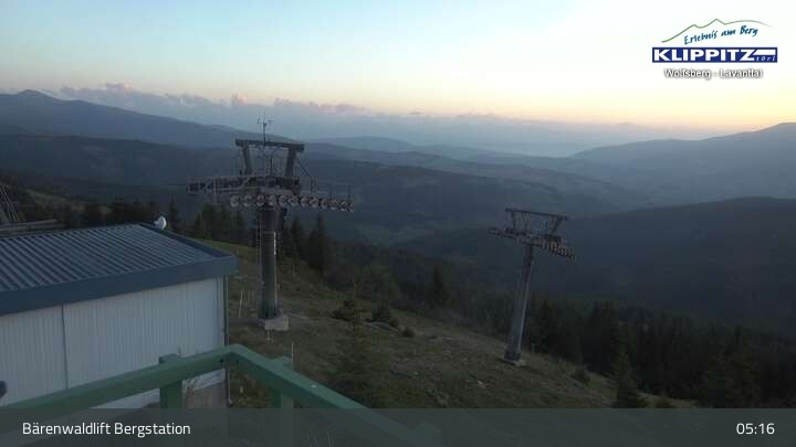 Archiv Foto Webcam Bärenwaldlift Bergstation in Klippitztörl