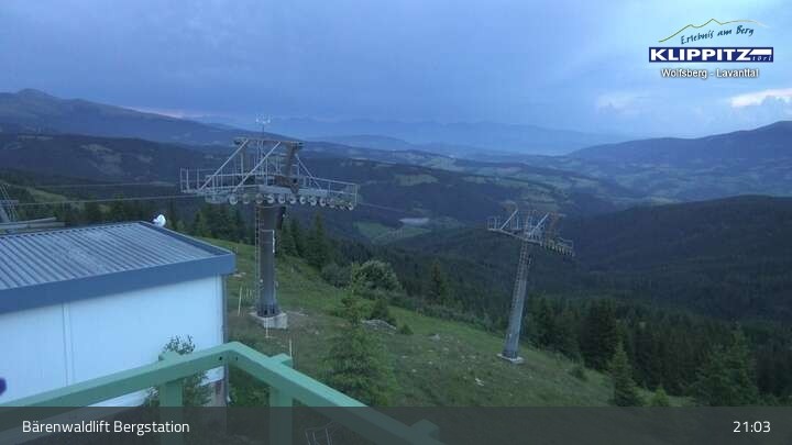 Archiv Foto Webcam Bärenwaldlift Bergstation in Klippitztörl