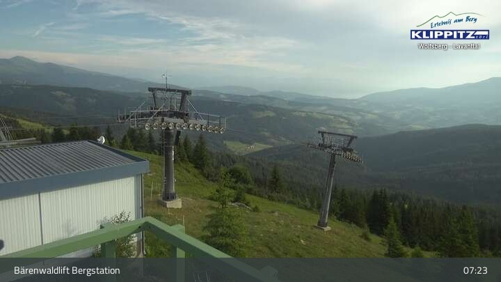Archiv Foto Webcam Bärenwaldlift Bergstation in Klippitztörl
