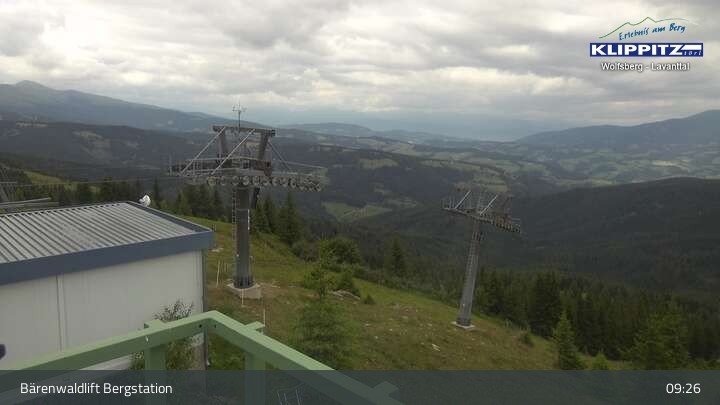 Archiv Foto Webcam Bärenwaldlift Bergstation in Klippitztörl
