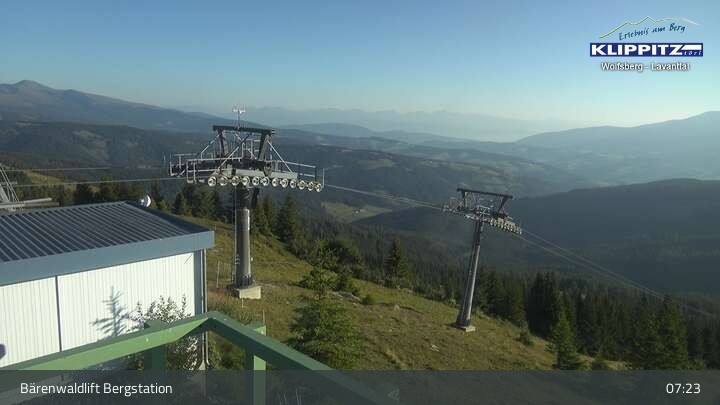 Archiv Foto Webcam Bärenwaldlift Bergstation in Klippitztörl