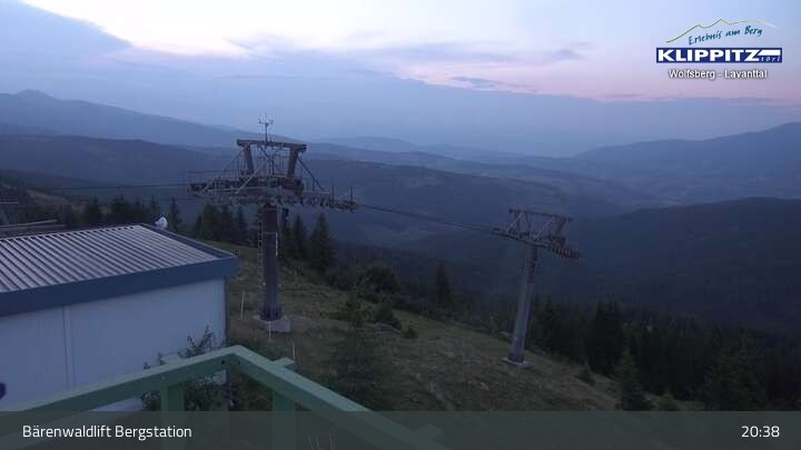 Archived image Webcam Top Station Bärenwaldlift (Klippitztörl)
