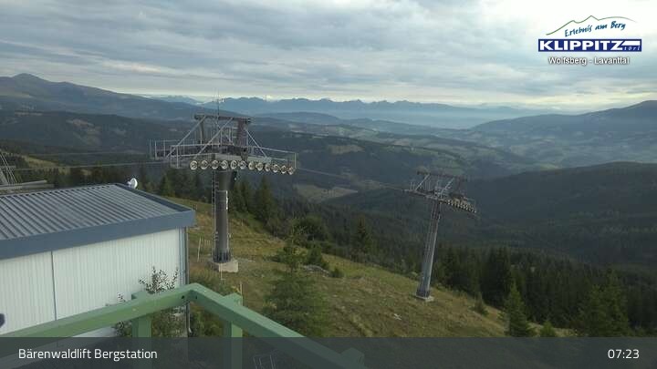 Archiv Foto Webcam Bärenwaldlift Bergstation in Klippitztörl