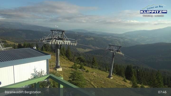Archiv Foto Webcam Bärenwaldlift Bergstation in Klippitztörl