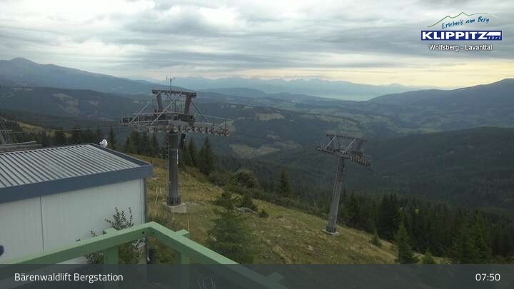 Archiv Foto Webcam Bärenwaldlift Bergstation in Klippitztörl