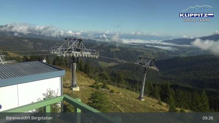 Archiv Foto Webcam Bärenwaldlift Bergstation in Klippitztörl